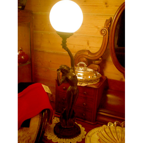 Deco Style Spelter Table Lamp