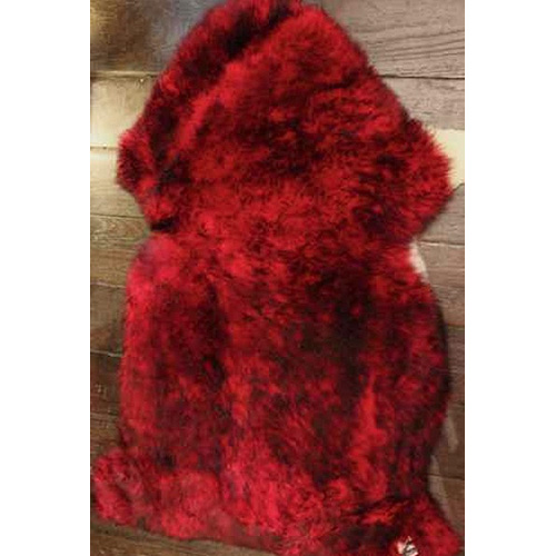 Australian Sheepskin - Wild Red, 105cm