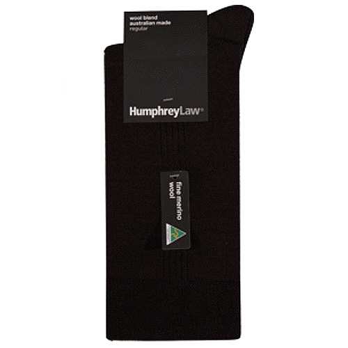 Humphrey Law 70% Fine Merino Wool Elastic Top Men's Sock